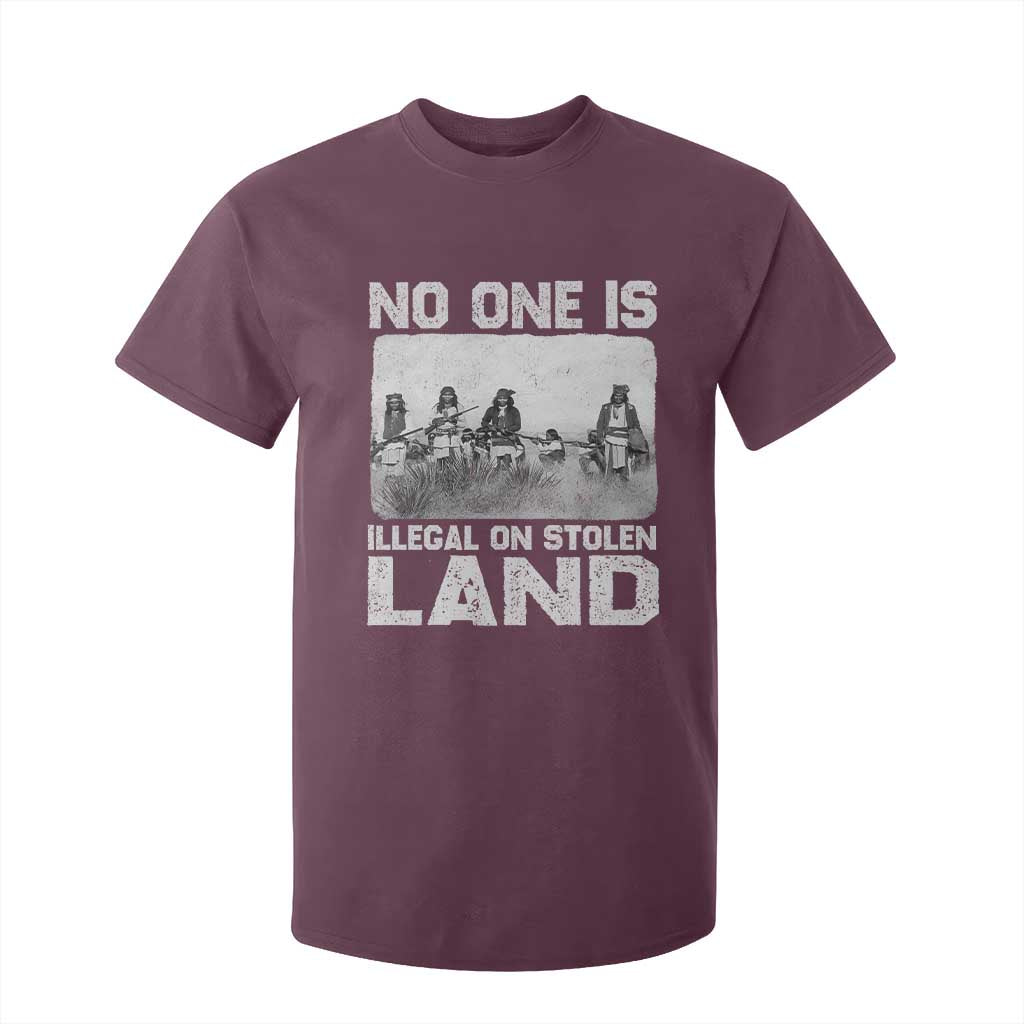 No One Is Illegal On Stolen Land T Shirt For Kid Native Tribe Indigenous People TS10 Maroon Print Your Wear