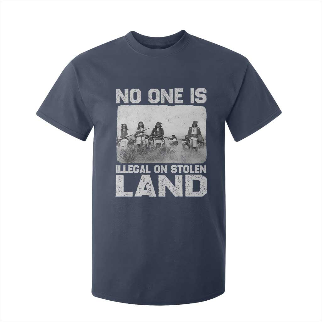 No One Is Illegal On Stolen Land T Shirt For Kid Native Tribe Indigenous People TS10 Navy Print Your Wear