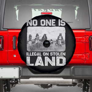 No One Is Illegal On Stolen Land Spare Tire Cover Native Tribe Indigenous People TS10 Black Print Your Wear