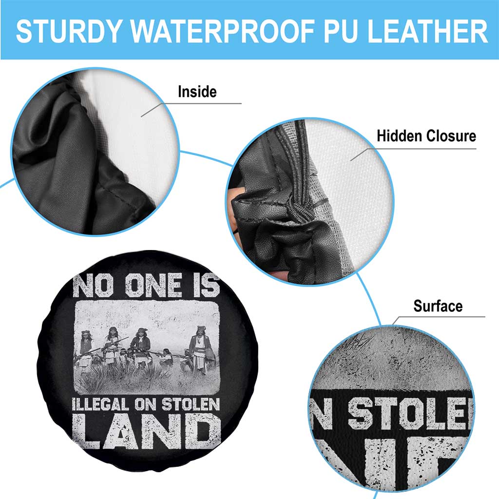 No One Is Illegal On Stolen Land Spare Tire Cover Native Tribe Indigenous People TS10 Print Your Wear