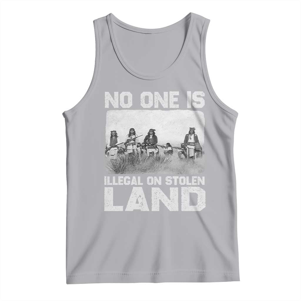 No One Is Illegal On Stolen Land Tank Top Native Tribe Indigenous People TS10 Athletic Heather Print Your Wear