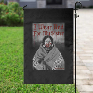 Stop MMIW Garden Flag I Wear Red For My Sister Native American TS10 Print Your Wear