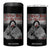 Stop MMIW 4 in 1 Can Cooler Tumbler I Wear Red For My Sister Native American TS10 One Size: 16 oz Black Print Your Wear