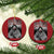 Stop MMIW Christmas Ornament I Wear Red For My Sister Native American TS10 Circle Red Print Your Wear