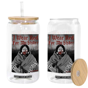 Stop MMIW Glass Can I Wear Red For My Sister Native American TS10 Print Your Wear