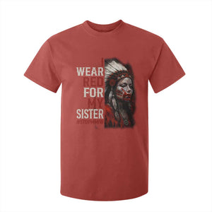 MMIW T Shirt For Kid I Wear Red For My Sister Native American Stop MMIW TS10 Red Print Your Wear