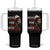 MMIW Tumbler With Handle I Wear Red For My Sister Native American Stop MMIW TS10 One Size: 40 oz Black Print Your Wear