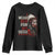 MMIW Youth Sweatshirt I Wear Red For My Sister Native American Stop MMIW TS10 Black Print Your Wear