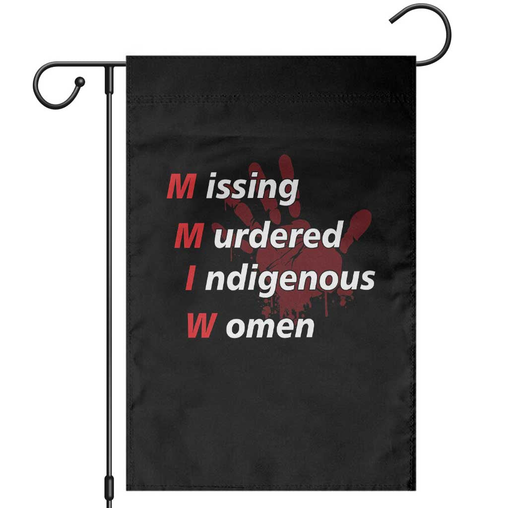 MMIW Garden Flag Missing Murdered Indigenous Women Red Hand TS10 Black Print Your Wear