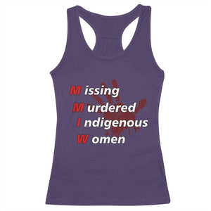 MMIW Racerback Tank Top Missing Murdered Indigenous Women Red Hand TS10 Purple Print Your Wear