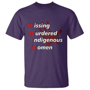 MMIW T Shirt Missing Murdered Indigenous Women Red Hand TS10 Purple Print Your Wear