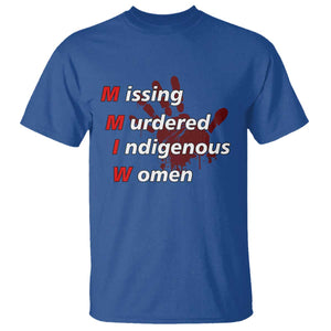MMIW T Shirt Missing Murdered Indigenous Women Red Hand TS10 Royal Blue Print Your Wear