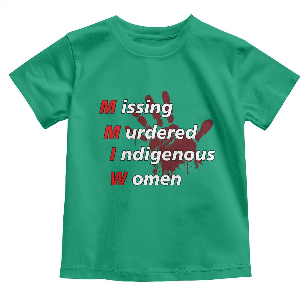 MMIW Toddler T Shirt Missing Murdered Indigenous Women Red Hand TS10 Irish Green Print Your Wear