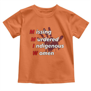 MMIW Toddler T Shirt Missing Murdered Indigenous Women Red Hand TS10 Orange Print Your Wear
