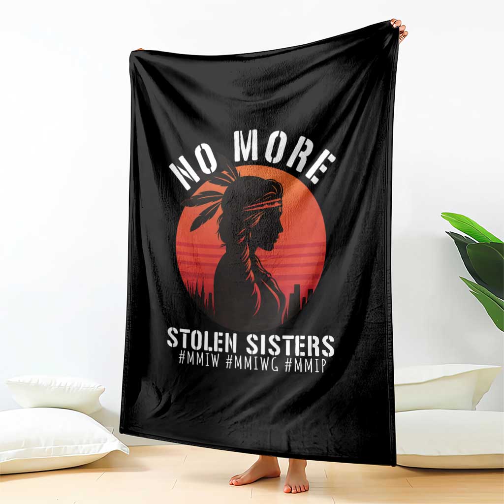MMIW No More Stolen Sisters Throw Blanket American Native Indigenous Woman TS10 Print Your Wear