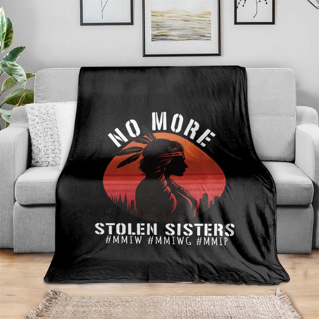 MMIW No More Stolen Sisters Throw Blanket American Native Indigenous Woman TS10 Print Your Wear
