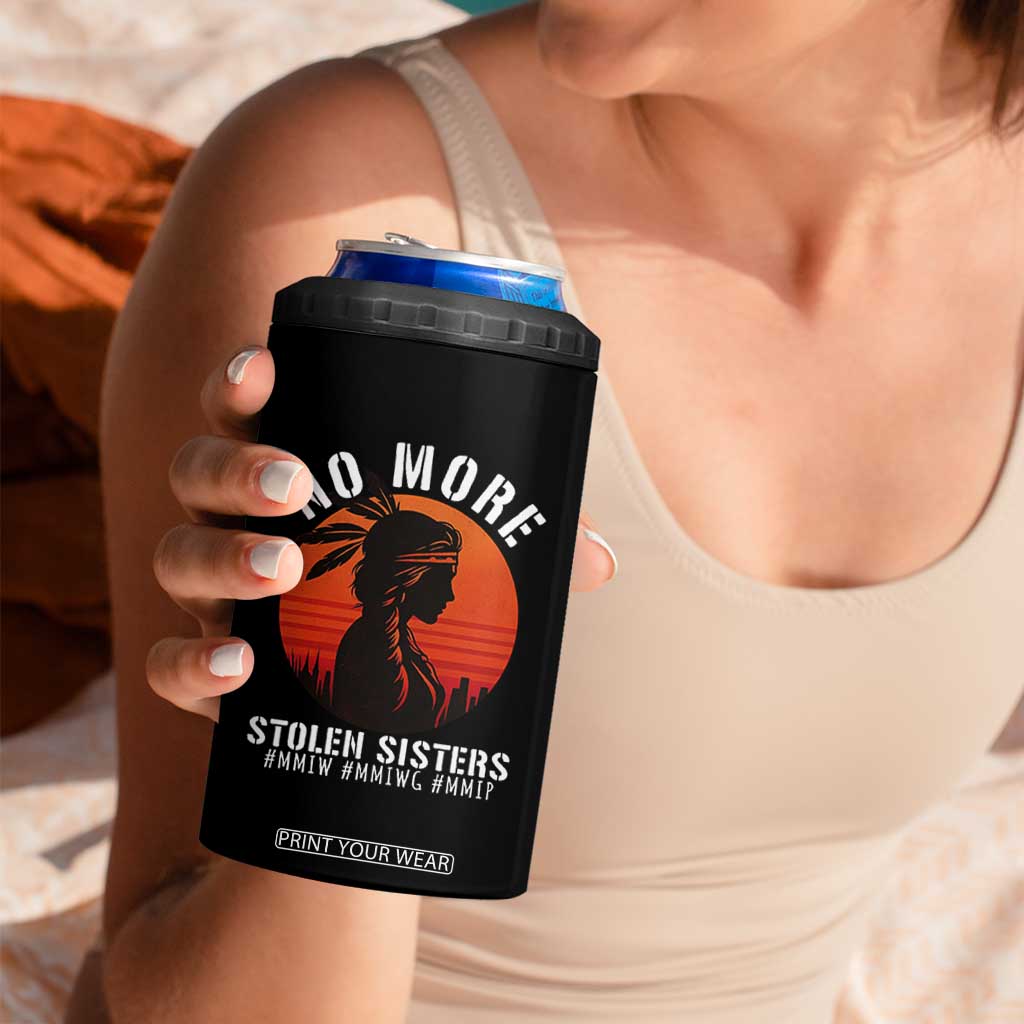 MMIW No More Stolen Sisters 4 in 1 Can Cooler Tumbler American Native Indigenous Woman TS10 Print Your Wear