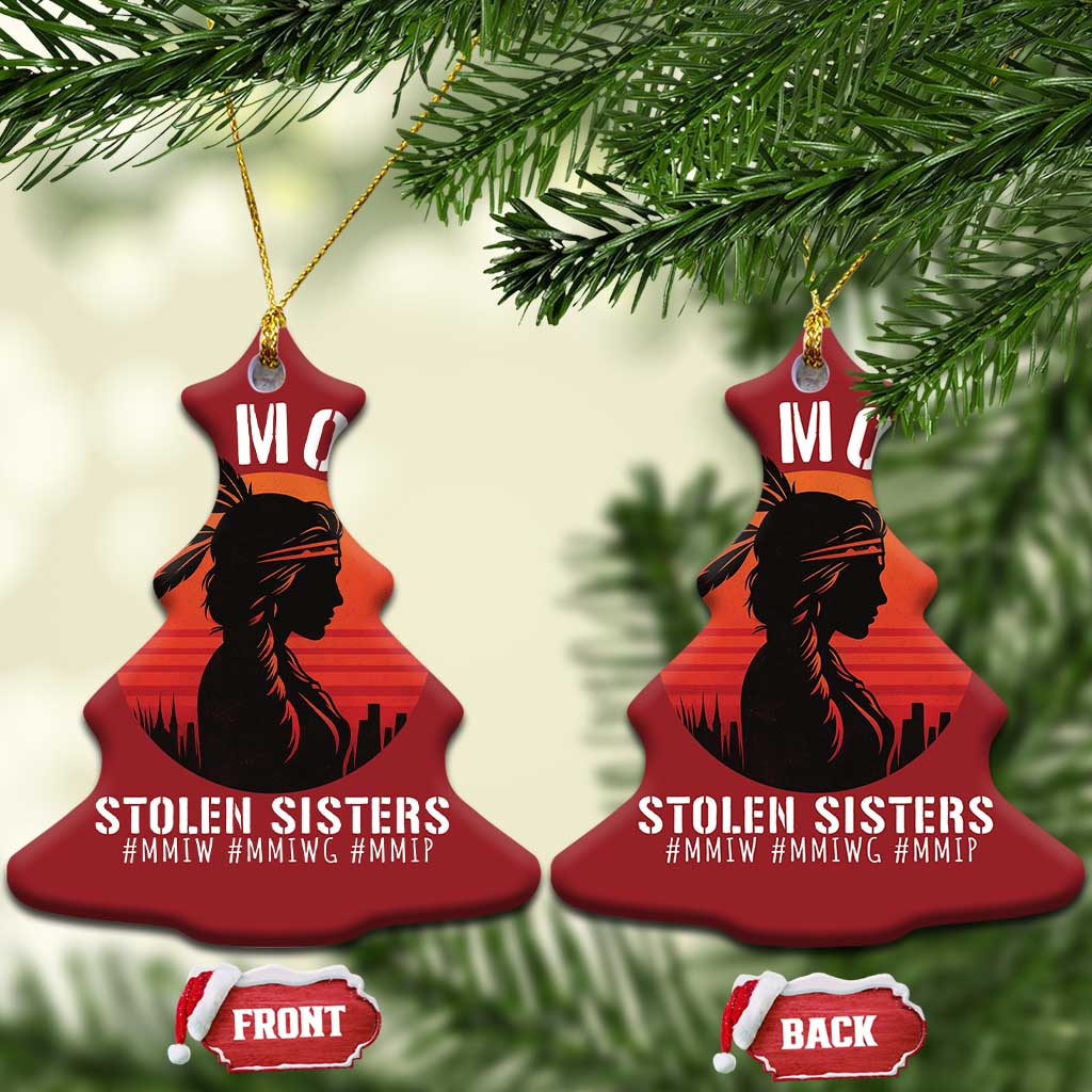 MMIW No More Stolen Sisters Christmas Ornament American Native Indigenous Woman TS10 Christmas Tree Red Print Your Wear