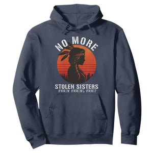 MMIW No More Stolen Sisters Hoodie American Native Indigenous Woman TS10 Navy Print Your Wear