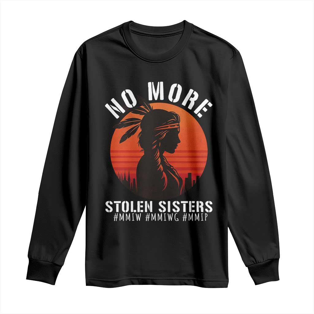 MMIW No More Stolen Sisters Long Sleeve Shirt American Native Indigenous Woman TS10 Black Print Your Wear