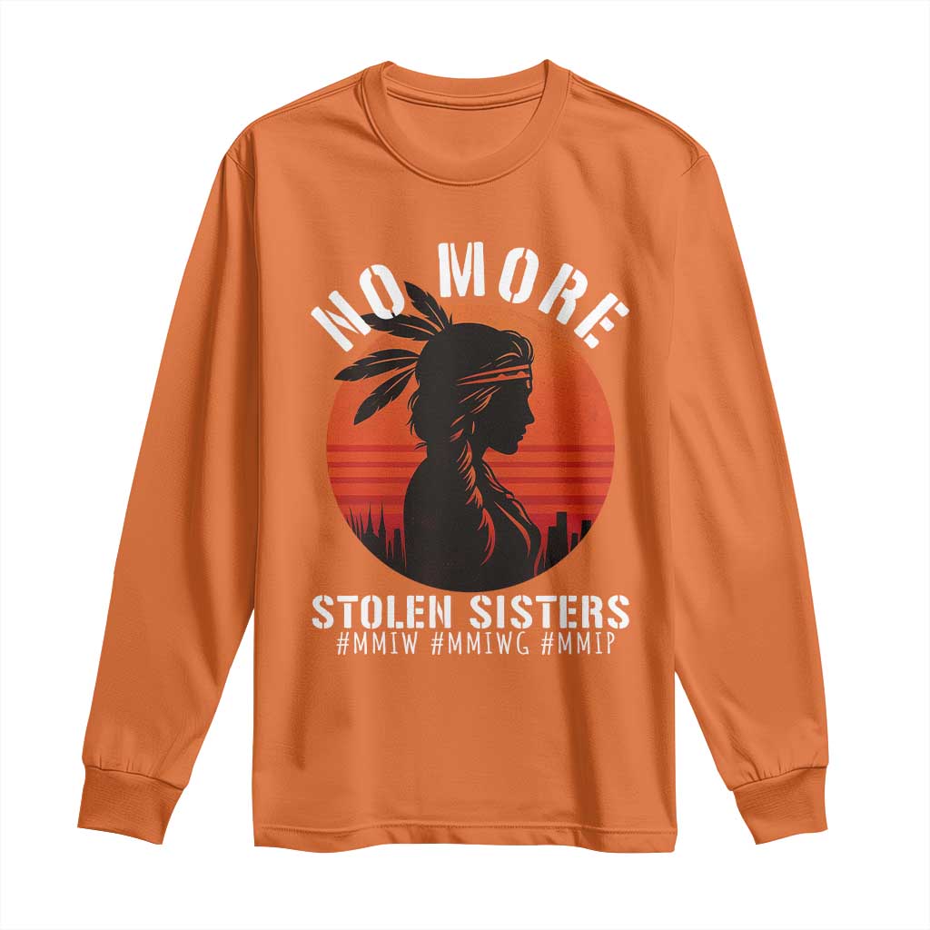 MMIW No More Stolen Sisters Long Sleeve Shirt American Native Indigenous Woman TS10 Orange Print Your Wear
