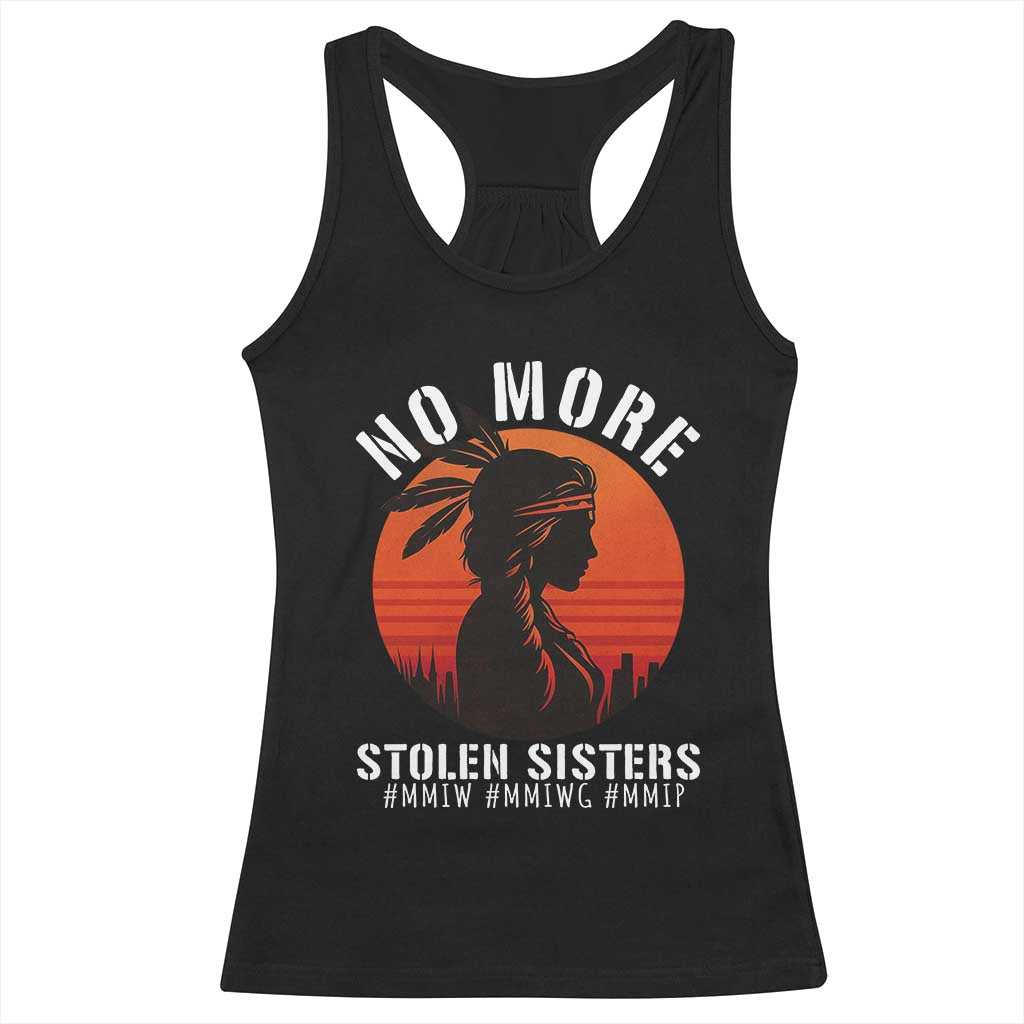 MMIW No More Stolen Sisters Racerback Tank Top American Native Indigenous Woman TS10 Black Print Your Wear