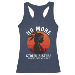 MMIW No More Stolen Sisters Racerback Tank Top American Native Indigenous Woman TS10 Navy Print Your Wear