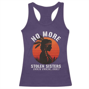 MMIW No More Stolen Sisters Racerback Tank Top American Native Indigenous Woman TS10 Purple Print Your Wear