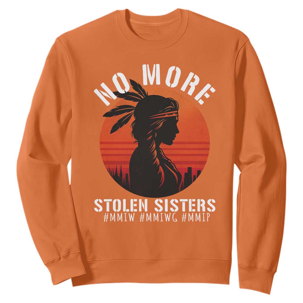 MMIW No More Stolen Sisters Sweatshirt American Native Indigenous Woman TS10 Orange Print Your Wear