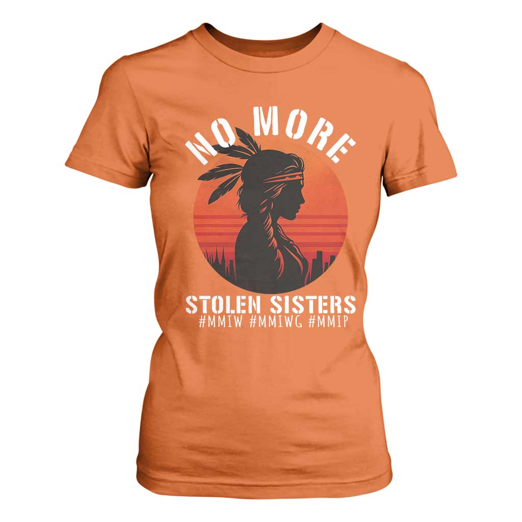 MMIW No More Stolen Sisters T Shirt For Women American Native Indigenous Woman TS10 Orange Print Your Wear