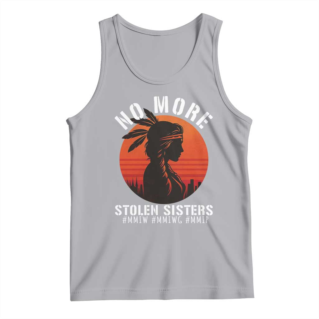 MMIW No More Stolen Sisters Tank Top American Native Indigenous Woman TS10 Athletic Heather Print Your Wear