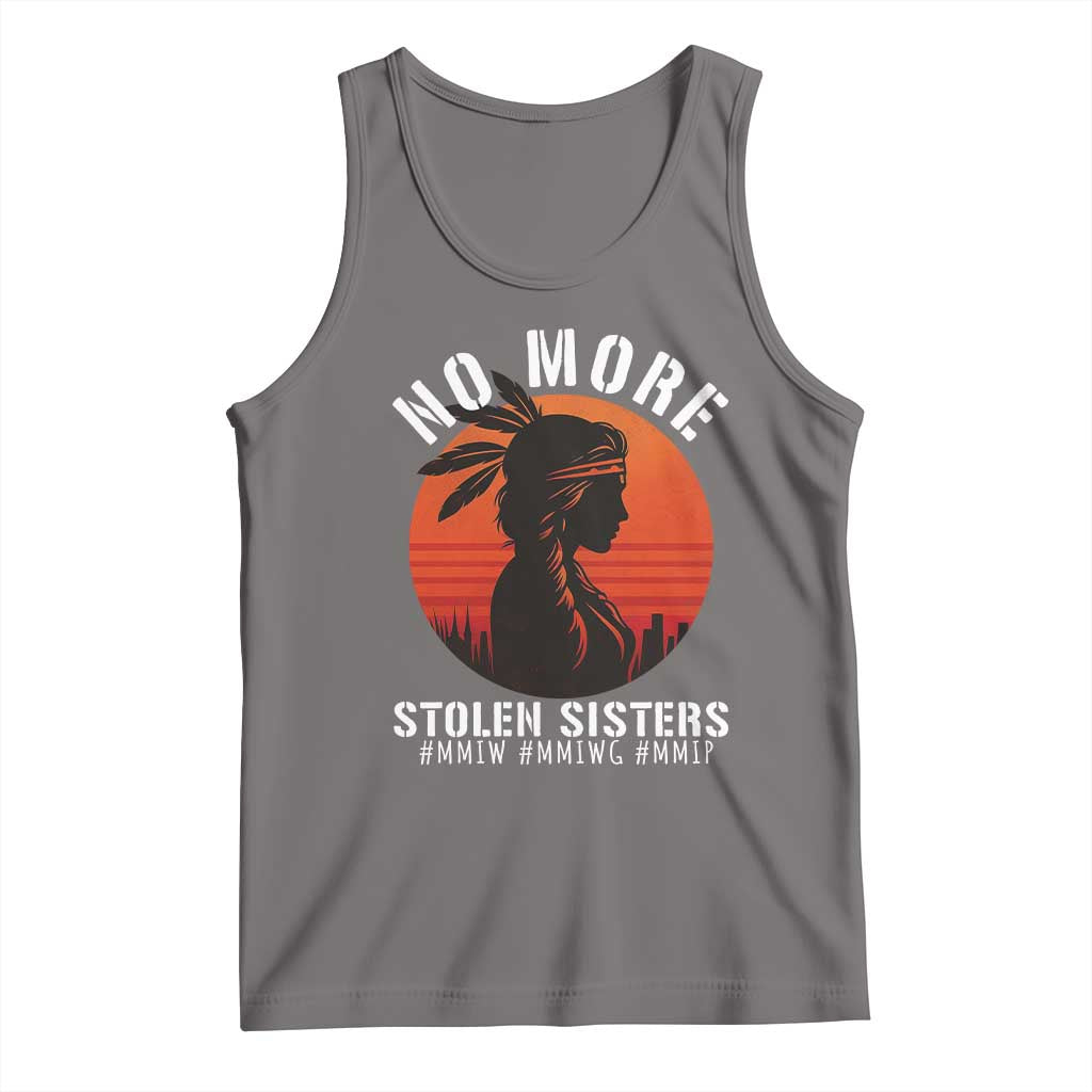MMIW No More Stolen Sisters Tank Top American Native Indigenous Woman TS10 Deep Heather Print Your Wear