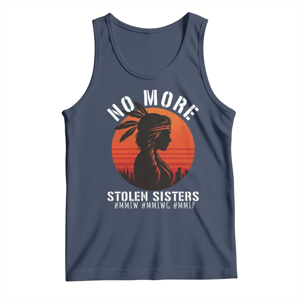 MMIW No More Stolen Sisters Tank Top American Native Indigenous Woman TS10 Navy Print Your Wear