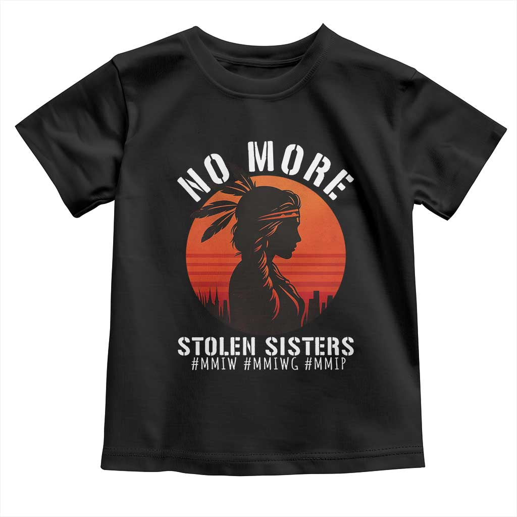 MMIW No More Stolen Sisters Toddler T Shirt American Native Indigenous Woman TS10 Black Print Your Wear