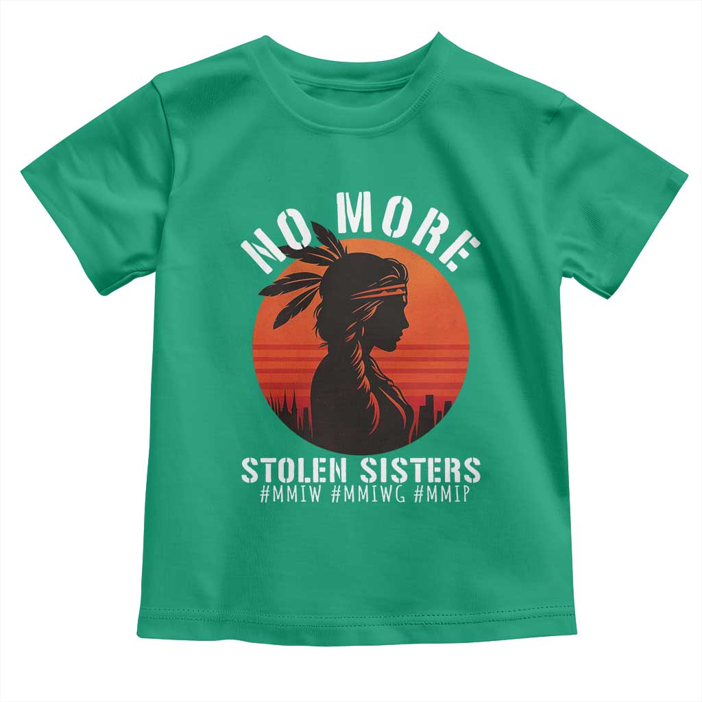 MMIW No More Stolen Sisters Toddler T Shirt American Native Indigenous Woman TS10 Irish Green Print Your Wear
