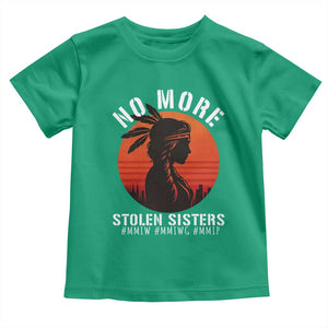 MMIW No More Stolen Sisters Toddler T Shirt American Native Indigenous Woman TS10 Irish Green Print Your Wear