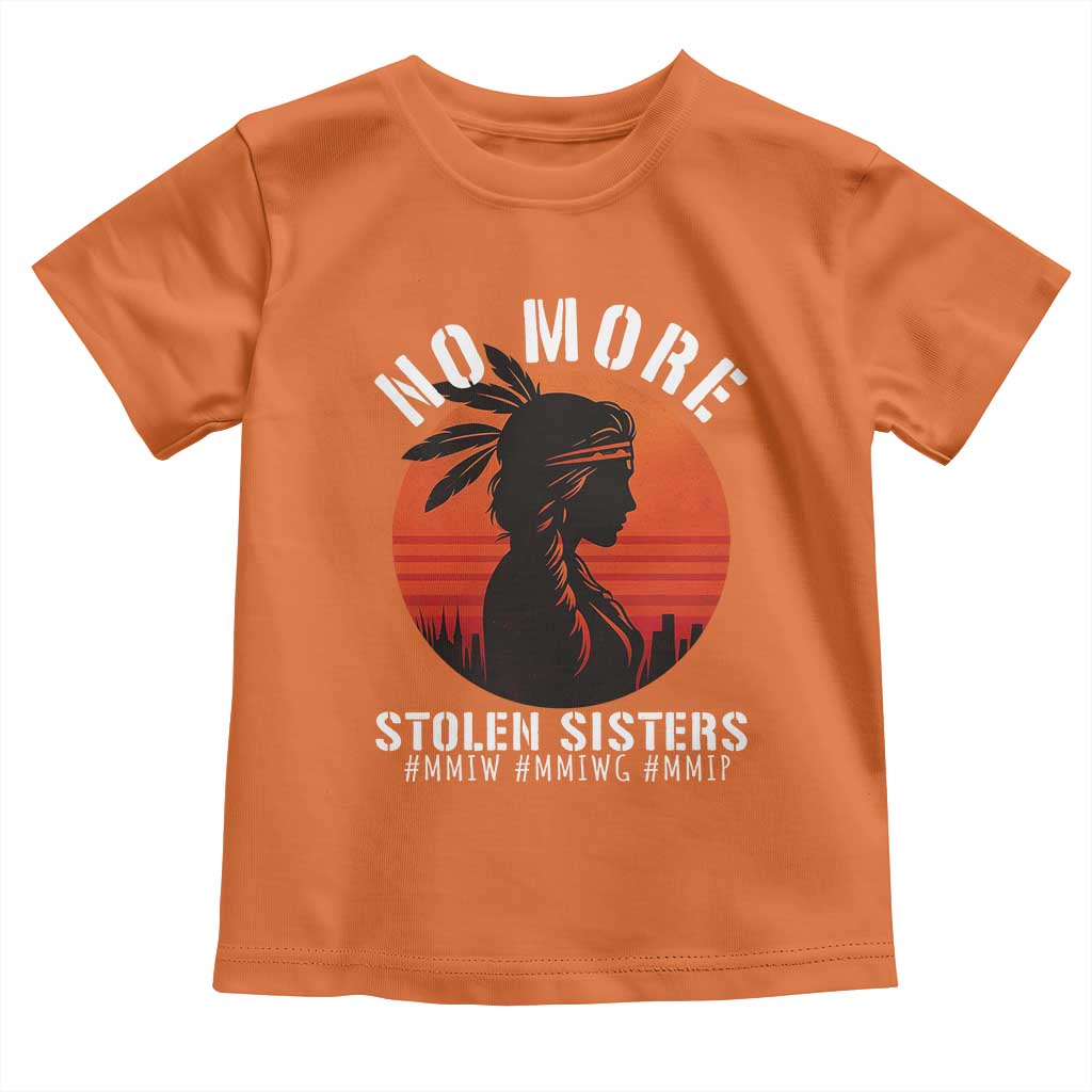 MMIW No More Stolen Sisters Toddler T Shirt American Native Indigenous Woman TS10 Orange Print Your Wear