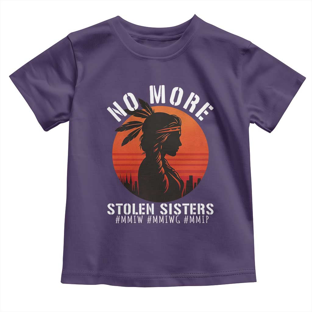 MMIW No More Stolen Sisters Toddler T Shirt American Native Indigenous Woman TS10 Purple Print Your Wear