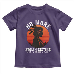 MMIW No More Stolen Sisters Toddler T Shirt American Native Indigenous Woman TS10 Purple Print Your Wear