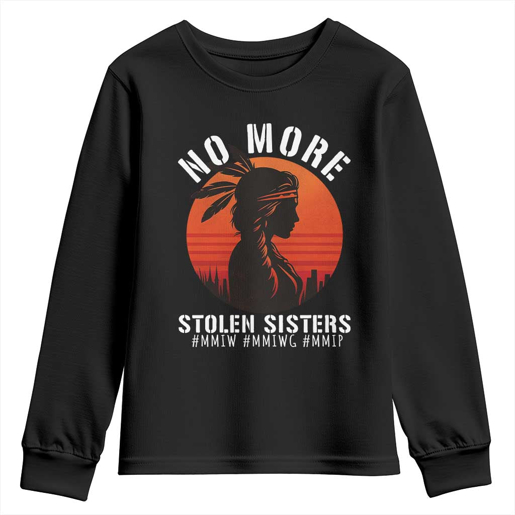 MMIW No More Stolen Sisters Youth Sweatshirt American Native Indigenous Woman TS10 Black Print Your Wear