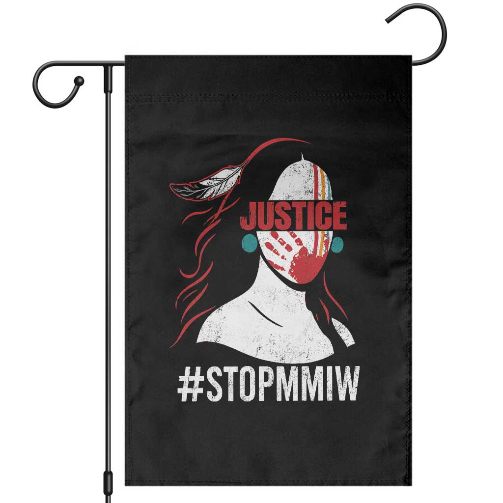 MMIW Awareness Garden Flag Justice For Indigenous Woman Stop Stolen Sisters TS10 Black Print Your Wear