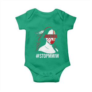 MMIW Awareness Baby Onesie Justice For Indigenous Woman Stop Stolen Sisters TS10 Irish Green Print Your Wear