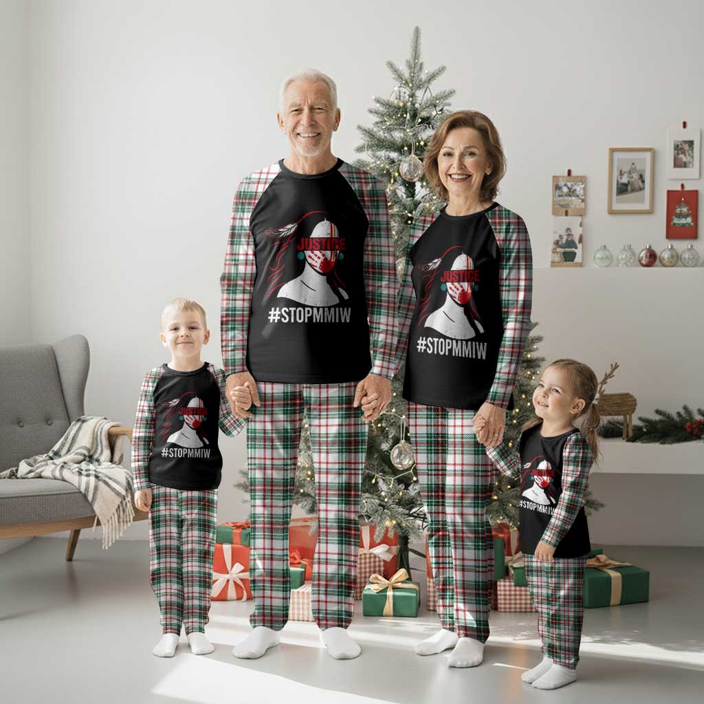 MMIW Awareness Plaid Pajama Set Justice For Indigenous Woman Stop Stolen Sisters TS10 Christmas Plaid Print Your Wear