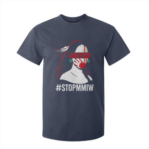 MMIW Awareness T Shirt For Kid Justice For Indigenous Woman Stop Stolen Sisters TS10 Navy Print Your Wear