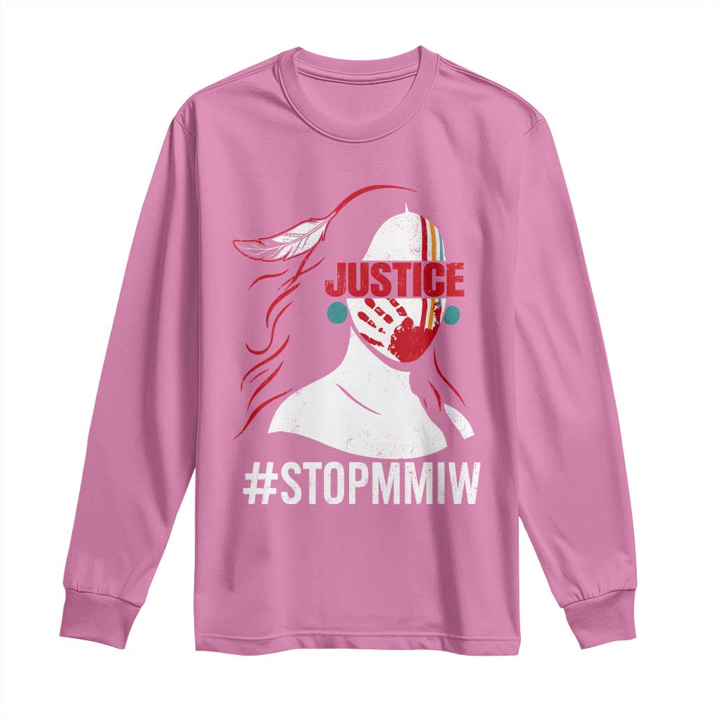 MMIW Awareness Long Sleeve Shirt Justice For Indigenous Woman Stop Stolen Sisters TS10 Azalea Print Your Wear