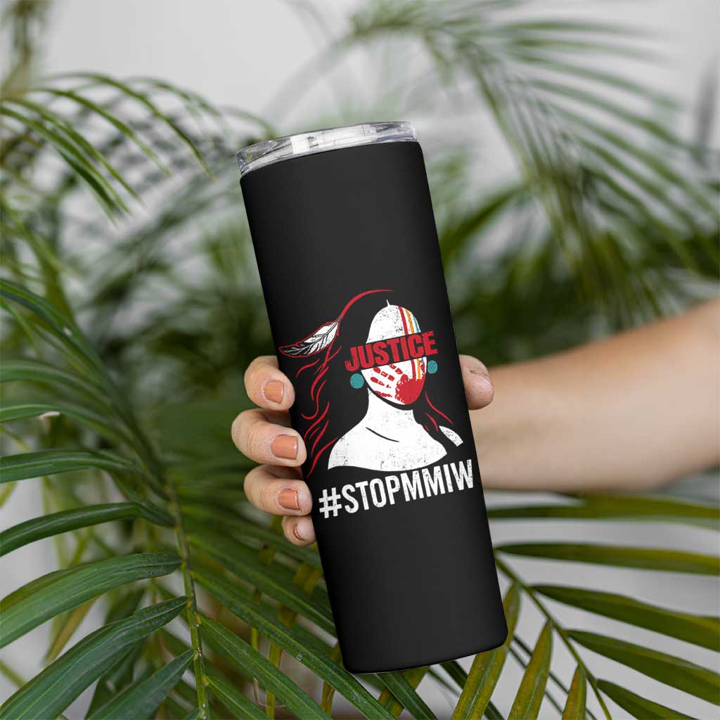 MMIW Awareness Skinny Tumbler Justice For Indigenous Woman Stop Stolen Sisters TS10 Print Your Wear