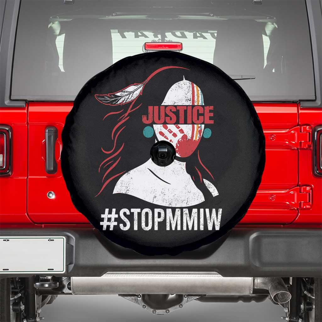 MMIW Awareness Spare Tire Cover Justice For Indigenous Woman Stop Stolen Sisters TS10 Black Print Your Wear