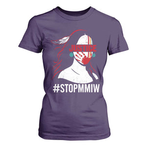 MMIW Awareness T Shirt For Women Justice For Indigenous Woman Stop Stolen Sisters TS10 Purple Print Your Wear