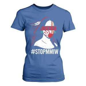 MMIW Awareness T Shirt For Women Justice For Indigenous Woman Stop Stolen Sisters TS10 Royal Blue Print Your Wear