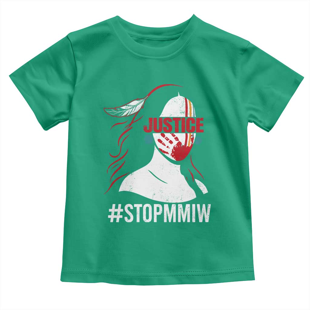 MMIW Awareness Toddler T Shirt Justice For Indigenous Woman Stop Stolen Sisters TS10 Irish Green Print Your Wear